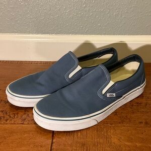Vans Men's Navy Slip-On Loafers